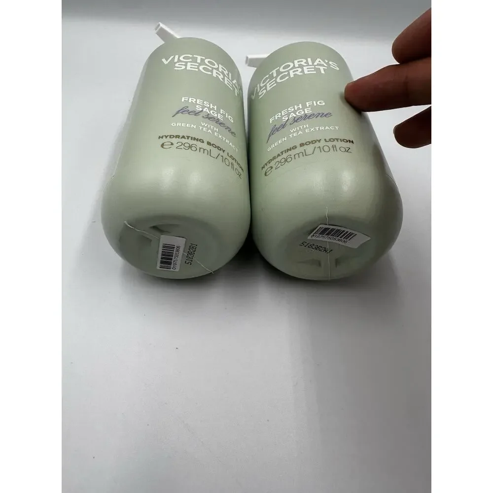 Victoria's Secret Fresh Fig Sage Feel Serene Body Lotion 10 oz New Set of 2